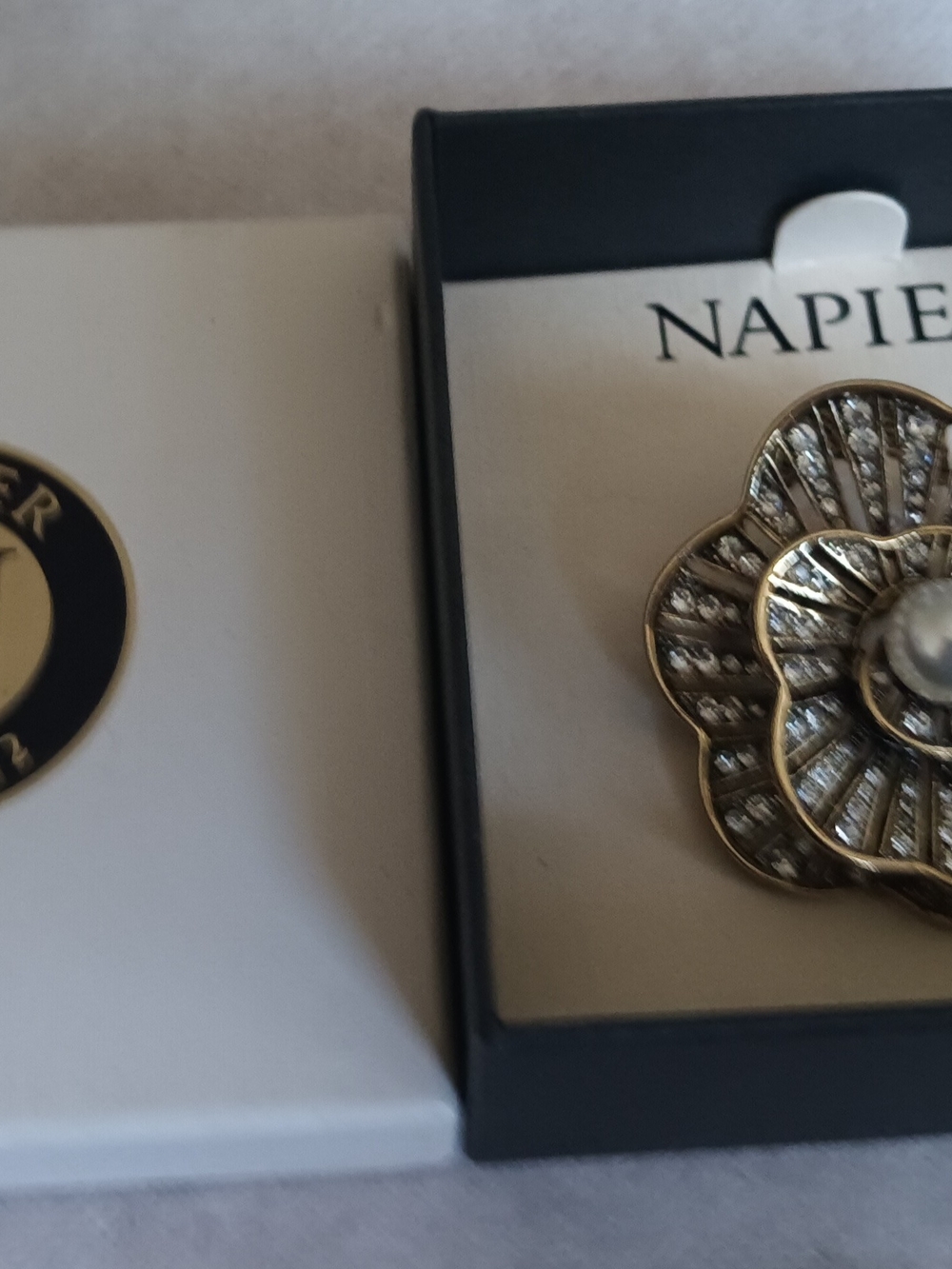 NAPIER PEARL & FLOWER BROOCH